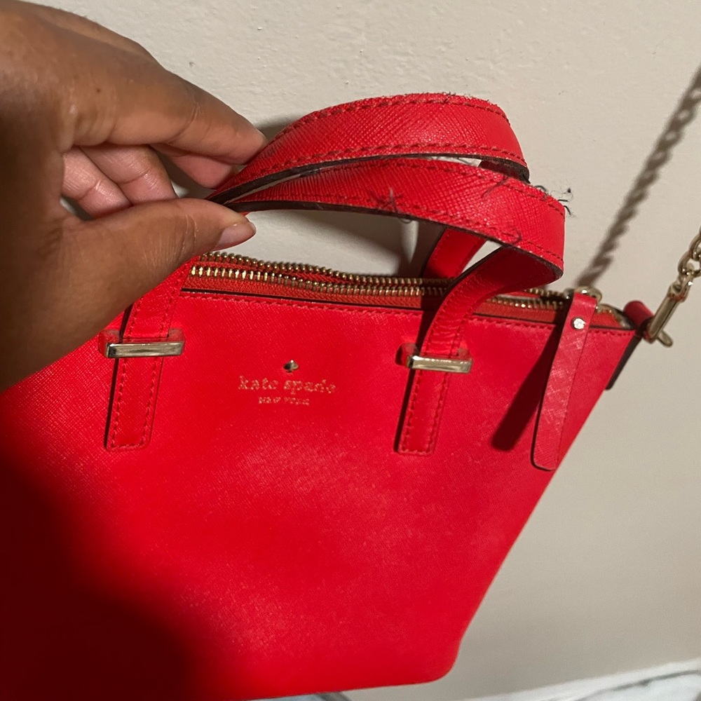 Red Kate Spade Satchel - Picture 2 of 4